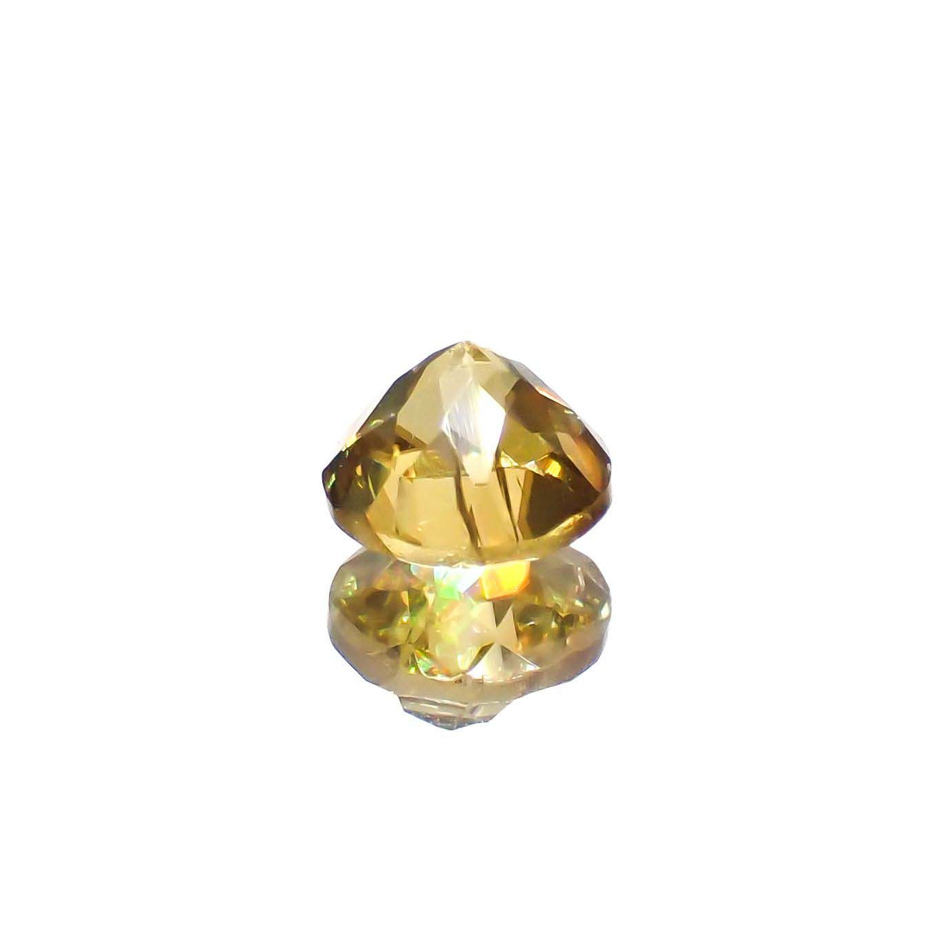 ゴールデンスフェーン(宝石名スフェーン)マダガスカル産 0.68ct 識別済[230120161]5.1x5.1mm前後