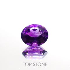カラーシフトアメジスト(宝石名アメシスト)ブラジル/ウルグアイ産 3.34ct 識別済[220113976]10.7x8.7mm前後