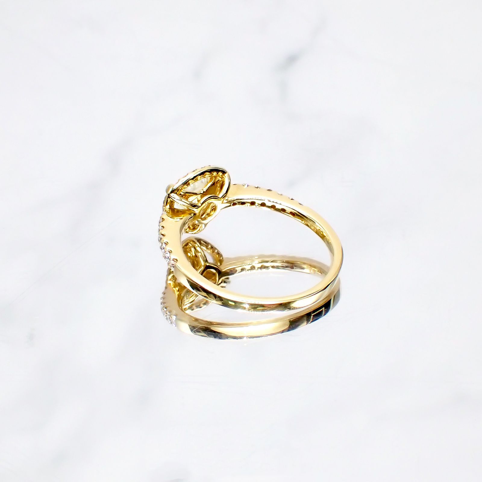 ◇La Clarte(ラ・クラルテ)◇K18マクルダイヤモンド リング#11 カナダ産 0.40ct[220115334]
