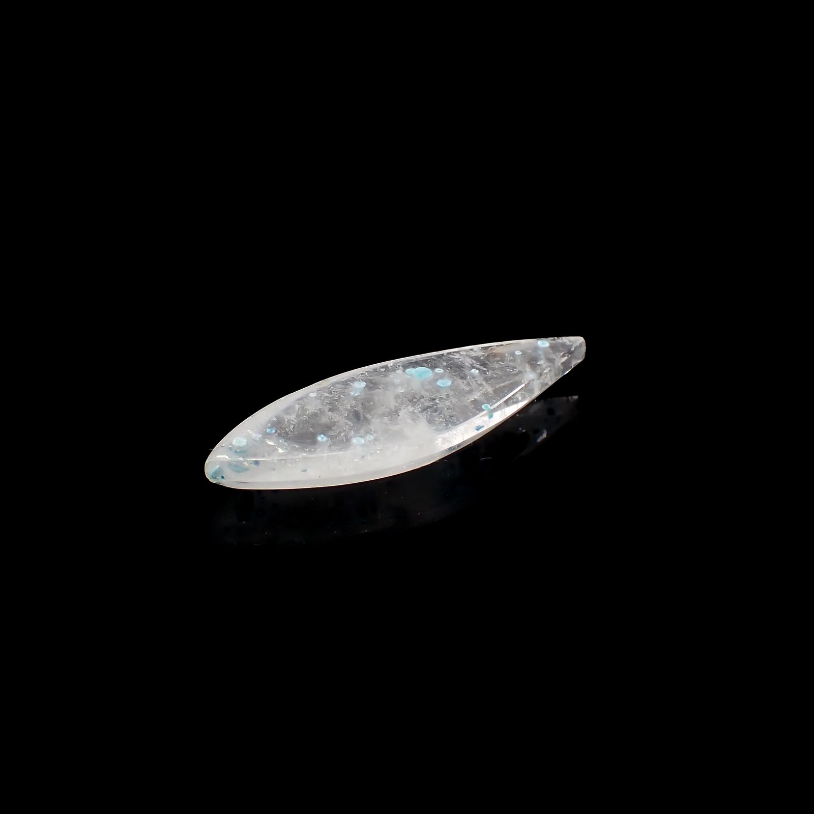 パライバクォーツ ブラジル産 6.43ct[231023603]27.3x8.8mm前後
