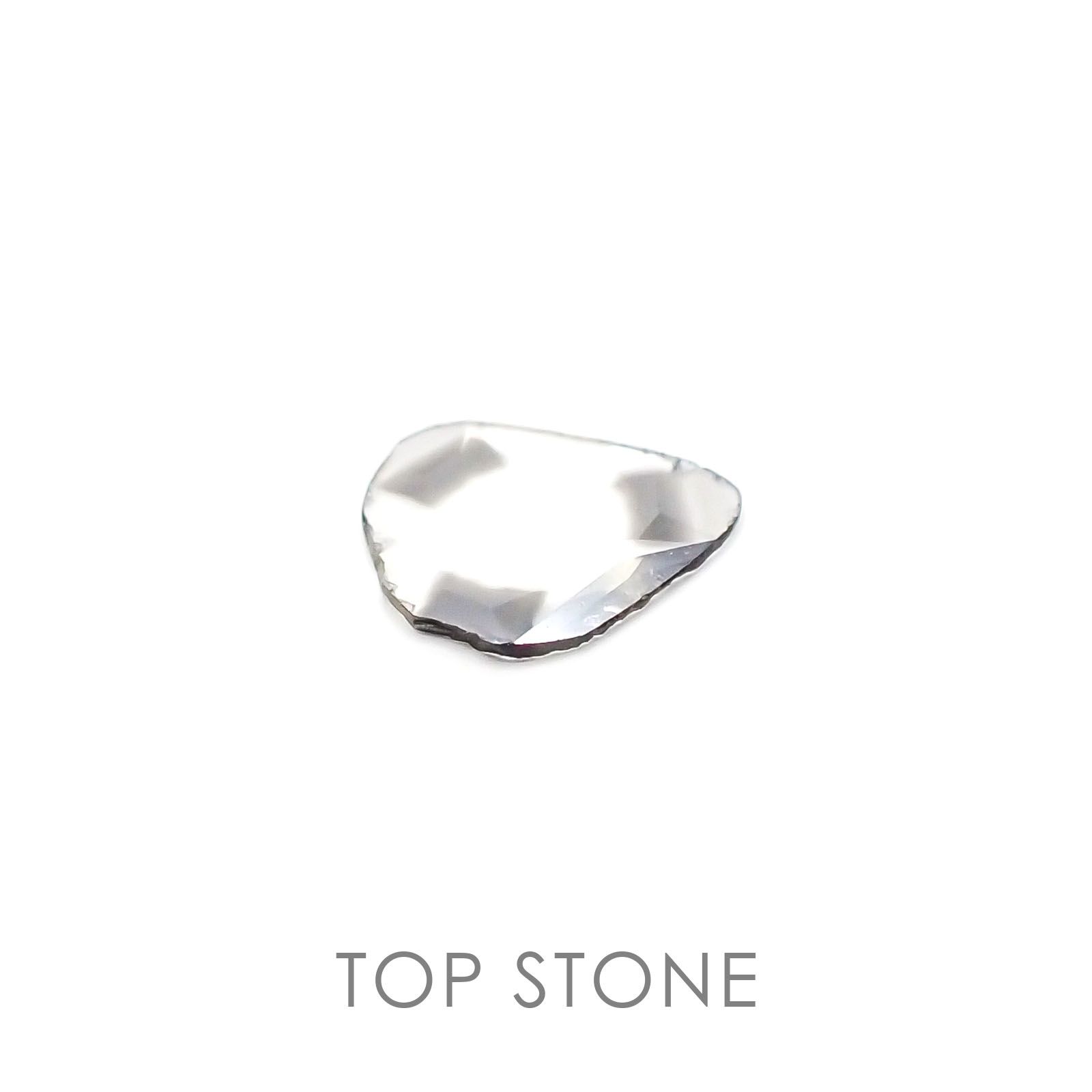 トラピッチェスライスダイヤモンド 南アフリカ産 原石・結晶 0.17ct[20106578]6.1×5.2mm前後