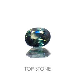 バイカラーサファイア(宝石名バイカラー・サファイア)マダガスカル/オーストラリア産 0.42ct 識別済[220114059]4.8x3.8mm前後