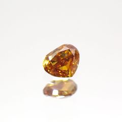 オレンジダイヤモンド SI-2 / FANCY DEEP YELLOW ORANGE(宝石名ダイアモンド) 0.119ct ソ付(CGL)[220115151]2.74x3.33mm前後