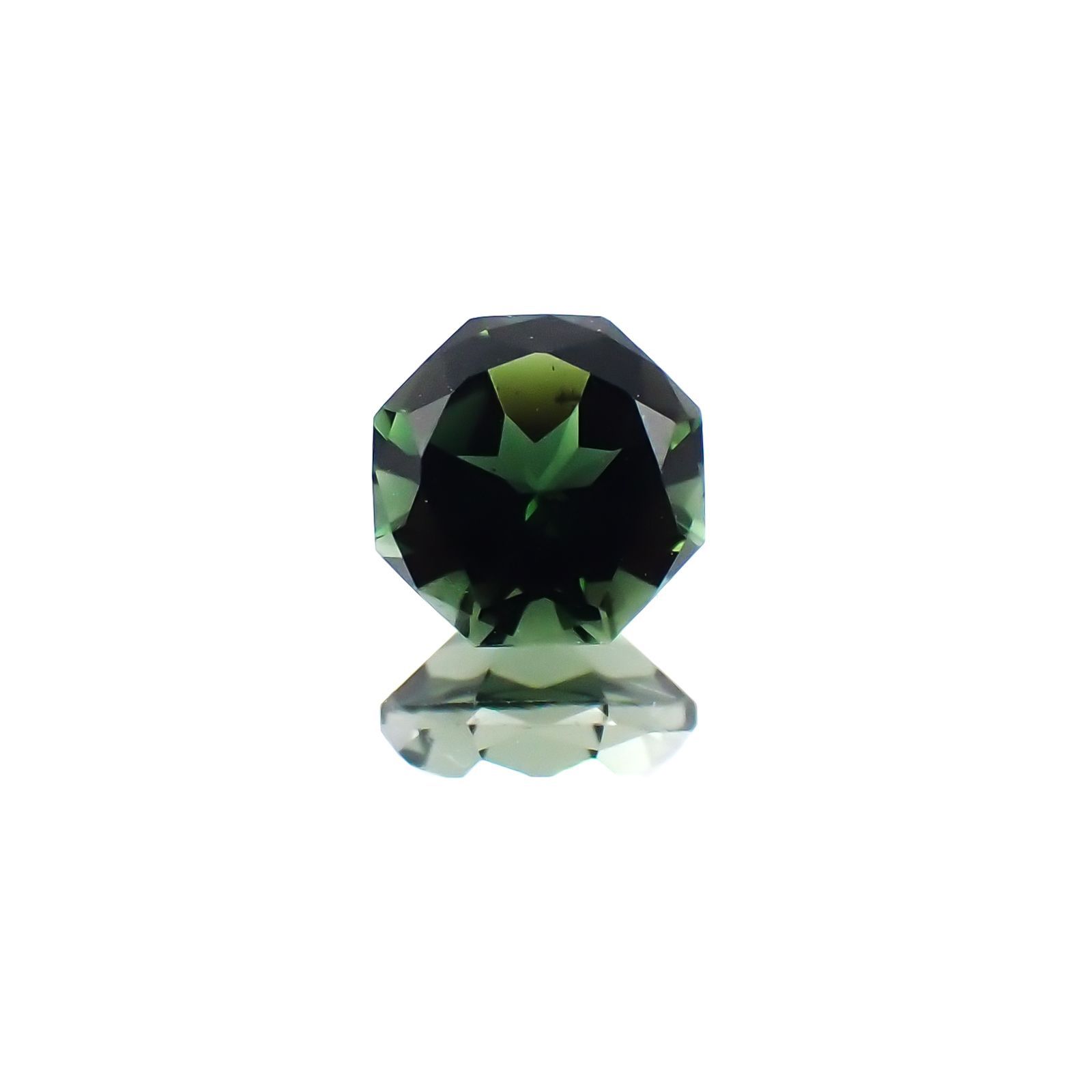 ◇オクタゴンカット◇グリーントルマリン SA(宝石名グリーン・トルマリン)ブラジル産 0.56ct 識別済[231124197]5x5mm前後