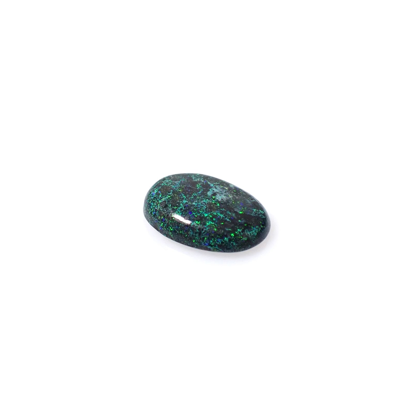ブラックマトリックスオパール(宝石名オパール/加熱処理)オーストラリア産 2.18ct 識別済[250330133]12.7x9.3mm前後