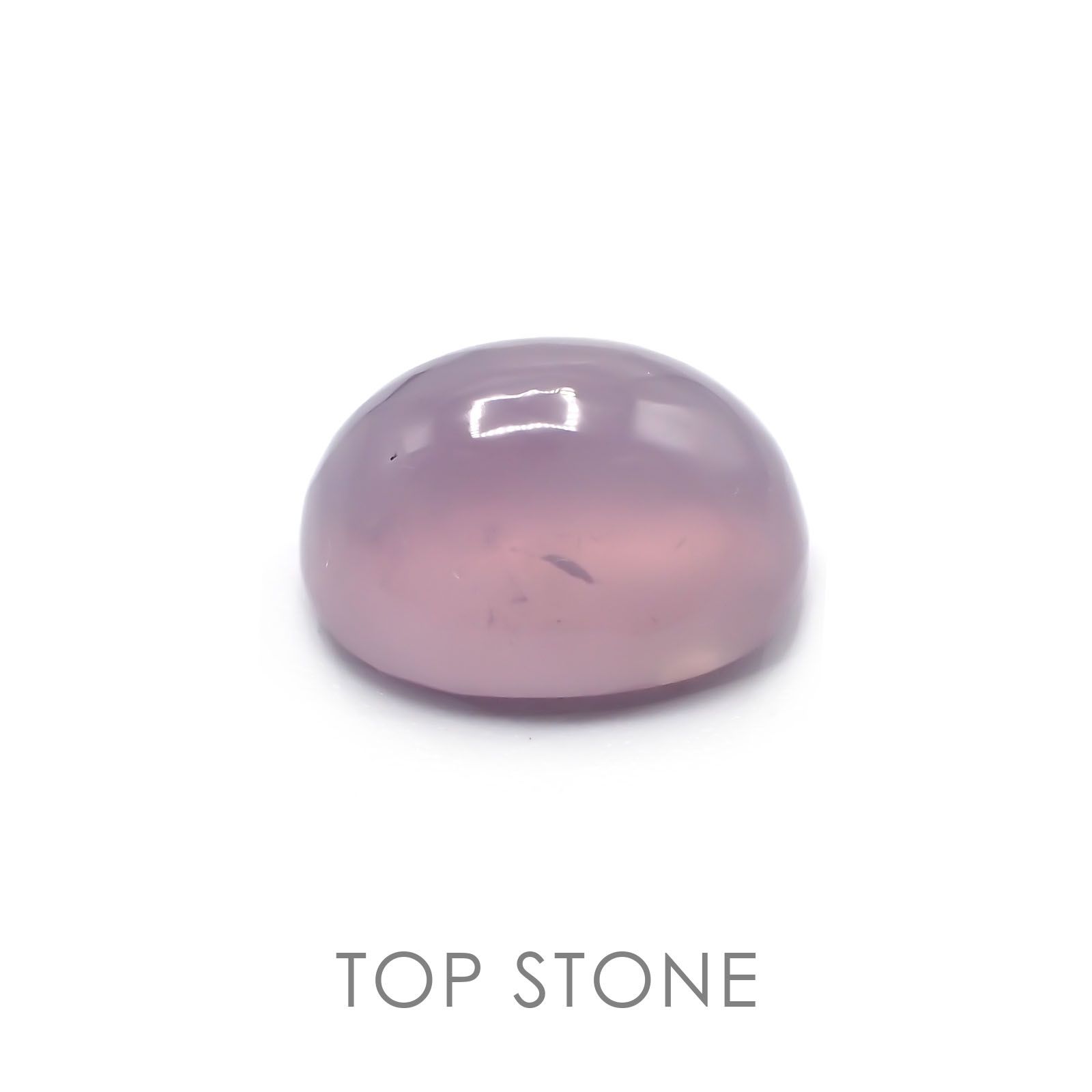パープルカルセドニー(宝石名バイオレット・カルセドニー) インドネシア産 7.43ct 識別済[20127966]13.5×10.8mm前後