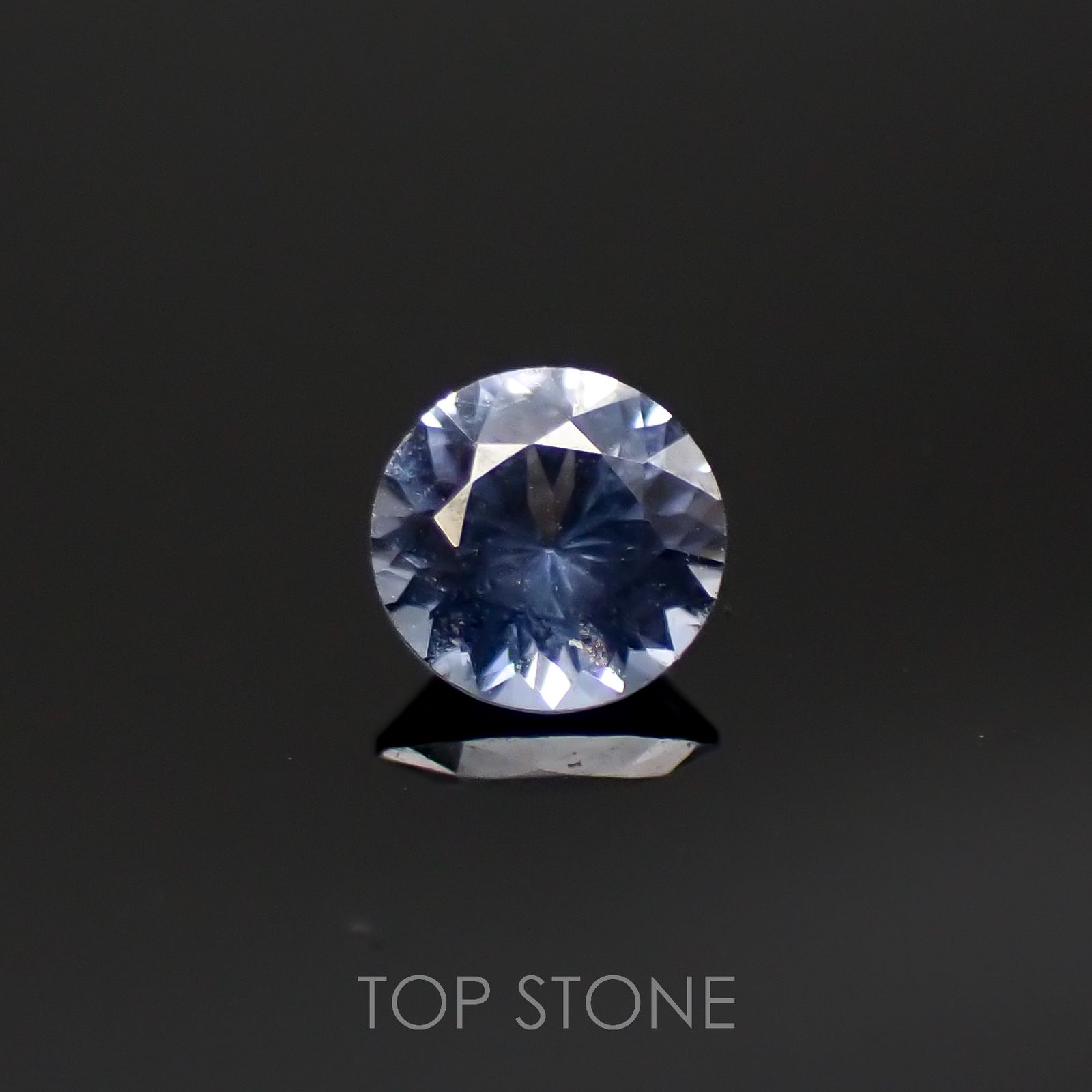 グレイッシュブルースピネル(宝石名スピネル)ビルマ/マダガスカル産 0.22ct 識別済[220817440]3.9x3.9mm前後