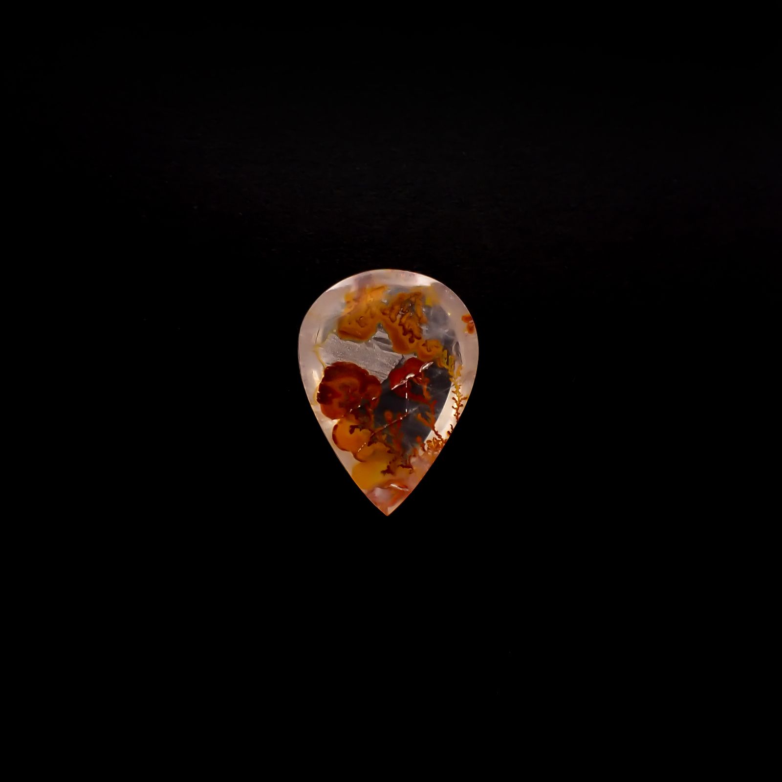 レッドデンドリチッククォーツ ブラジル産 11.85ct[231225085]19.9x14.5mm前後