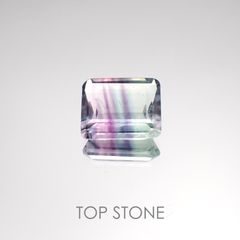 バイカラーフローライト ブラジル産 ルース 3.59ct[21028520]10.2×8.1mm前後