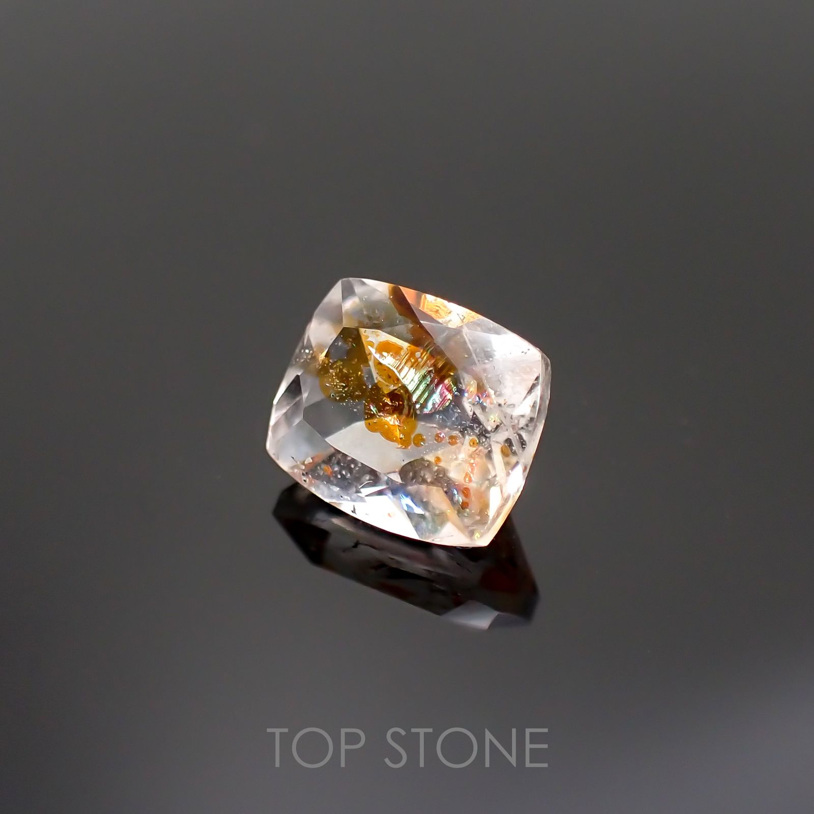 オーロラクォーツ ブラジル・ミナスジェライス産 1.28ct[220114386]7.1x6mm前後