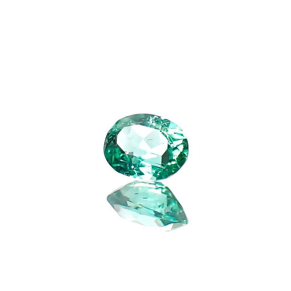 パライバトルマリン(宝石名トルマリン/別名パライバ・トルマリン)ブラジル・キントス鉱山産 0.17ct 識別済[241229540]3.9x3mm前後