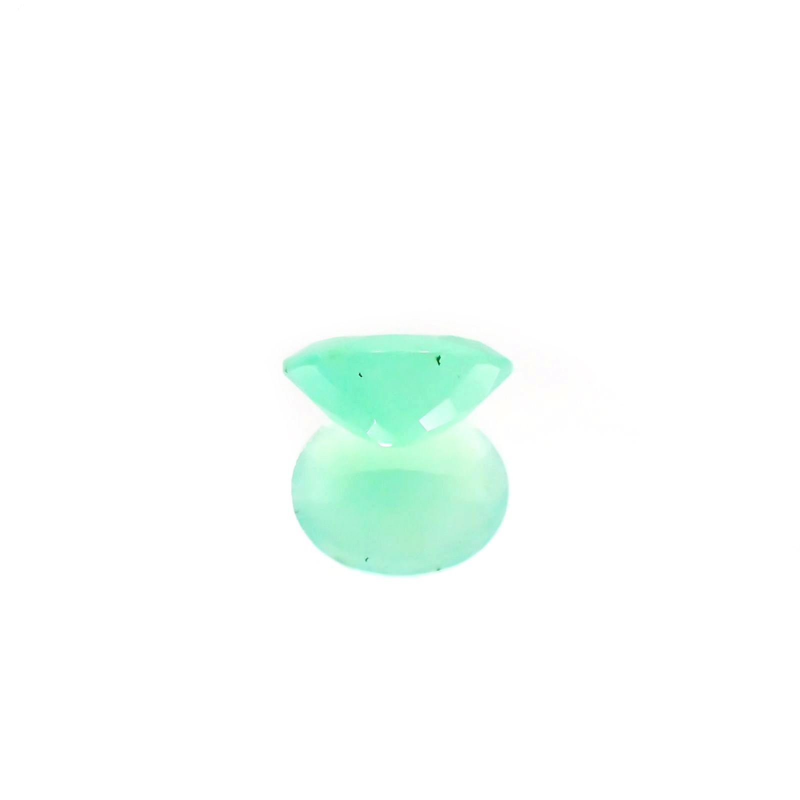 グリーンオパール(宝石名コモンオパール) 南アフリカ産 1.70ct 識別済[210611384]10×8.1mm前後