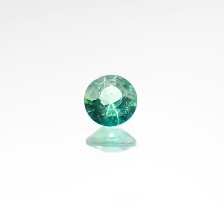 パライバトルマリン(宝石名トルマリン/別名パライバ・トルマリン) ブラジル・パライバ州バターリャ鉱山産 0.12ct 識別済[20096238]3.1×3.1mm前後