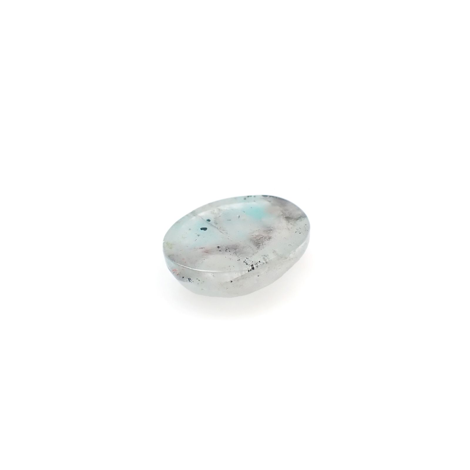 アホイトインクォーツ 南アフリカ・メッシーナ鉱山産 4.27ct [241029313]12.2x9.8mm前後