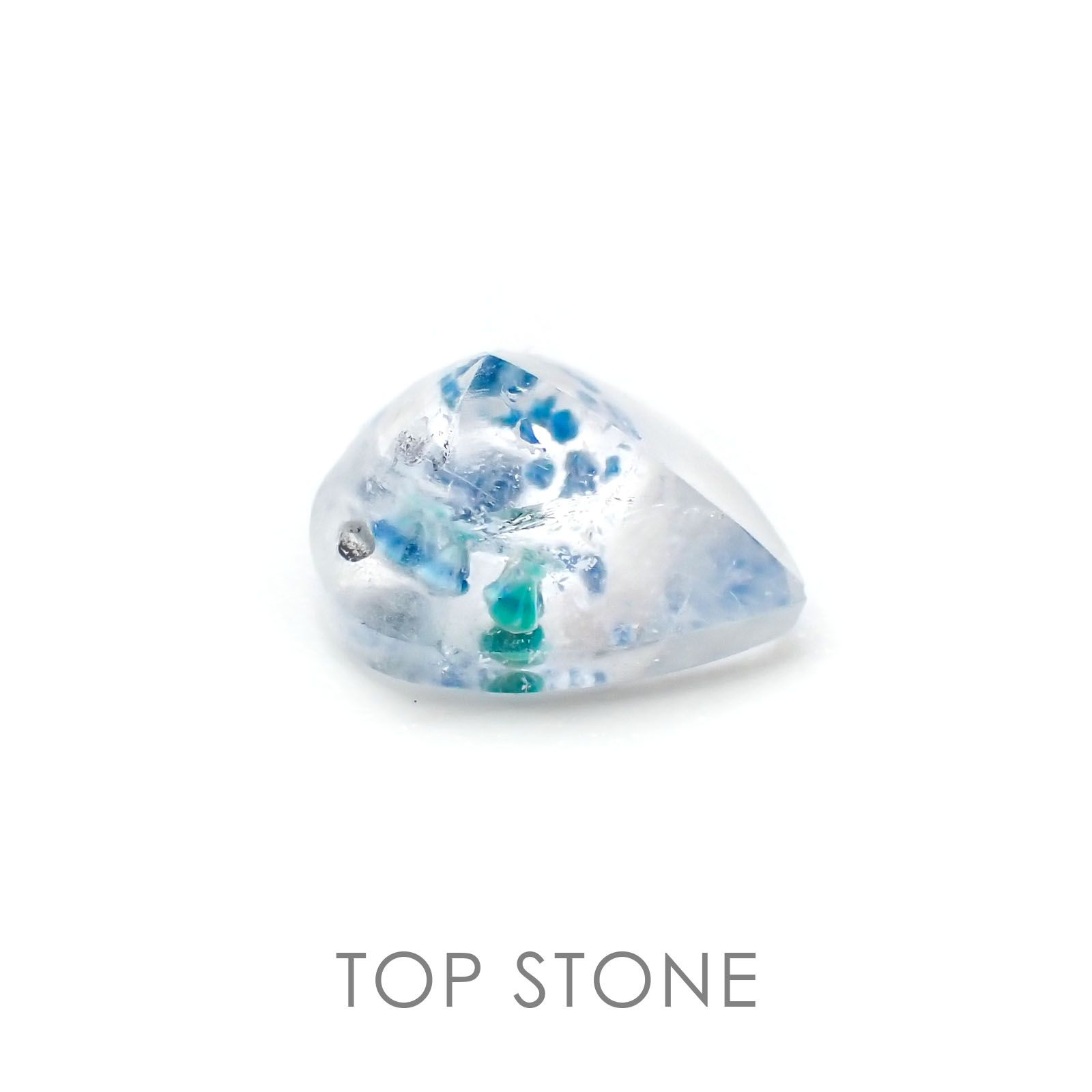◇フリーフォーム◇パライバクォーツ ブラジル産 ルース 1.03ct[210310268]7.7×6.7mm前後