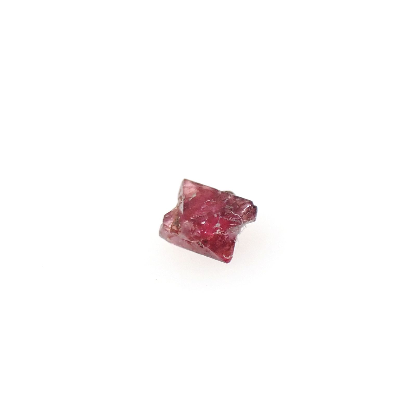ツインクリスタルスピネル(スピネル式双晶) 原石 ビルマ産 0.043ct[240628424]2.2x2.1mm前後