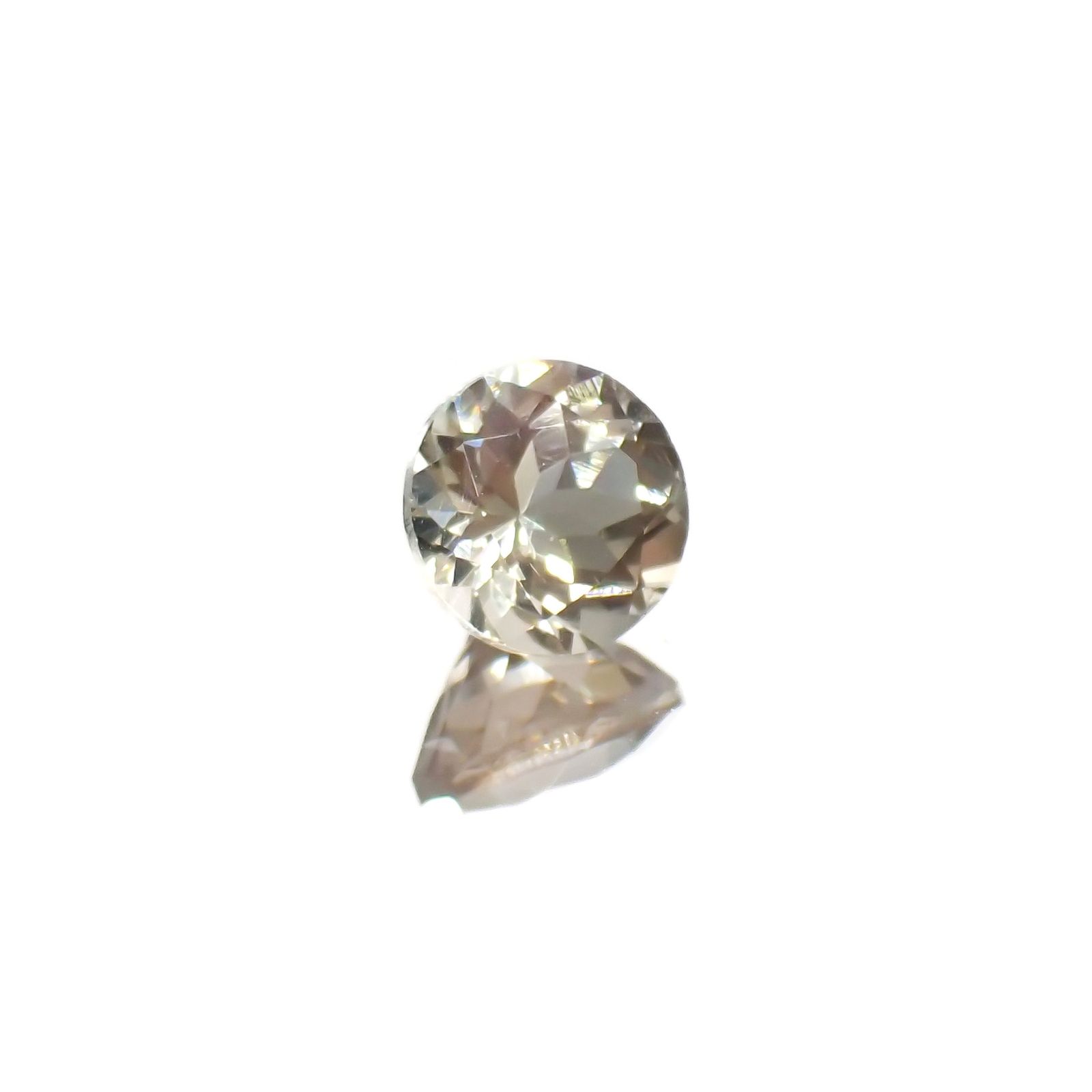 バイカラーオレゴンサンストーン(宝石名ラブラドライト)アメリカ・オレゴン州産 0.85ct 識別済[220616441]6.1x6.1mm前後