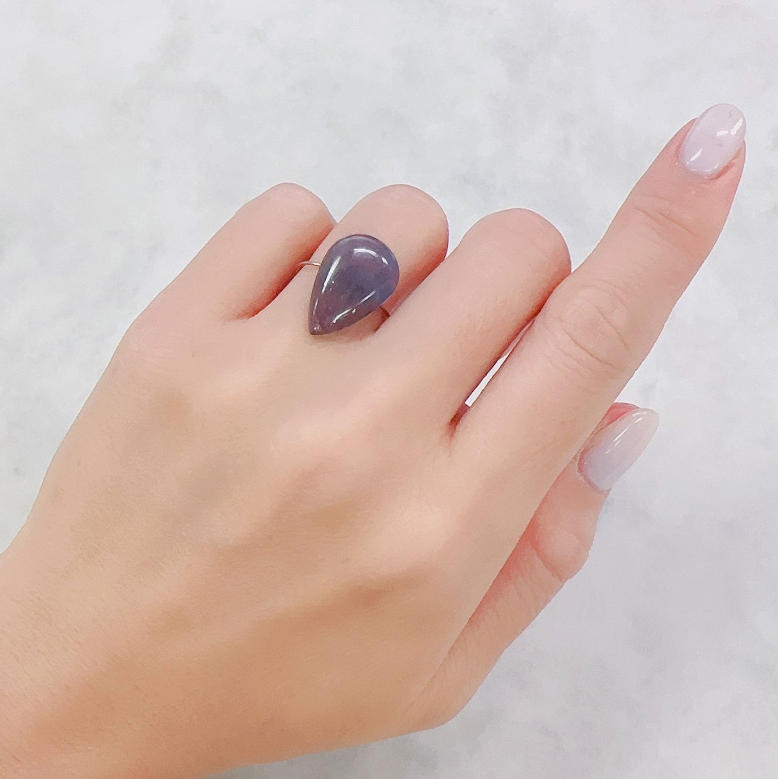 ブラッドショットアイオライト インド産 7.38ct[230622520]18.7x12mm前後