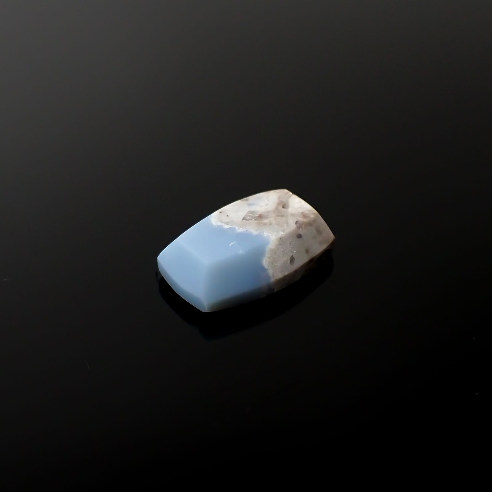 マトリックスブルーオパール アメリカ・オレゴン州産 3.82ct[240125728]13.2x8.3mm前後