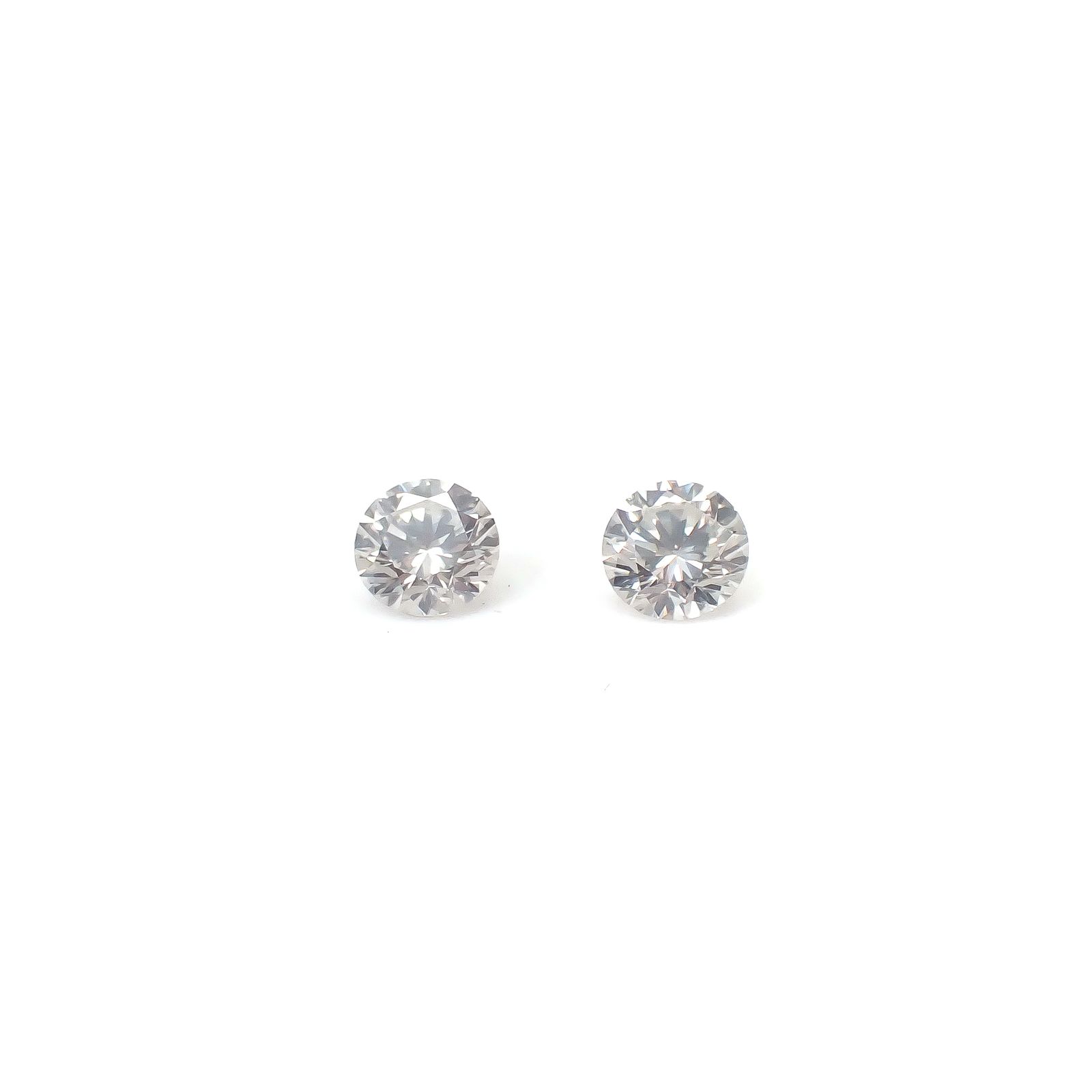 ◇ペアセット◇シルキーダイヤモンド 0.31ct(2pcs合計) / 3.4x3.4mm前後 [260431963]
