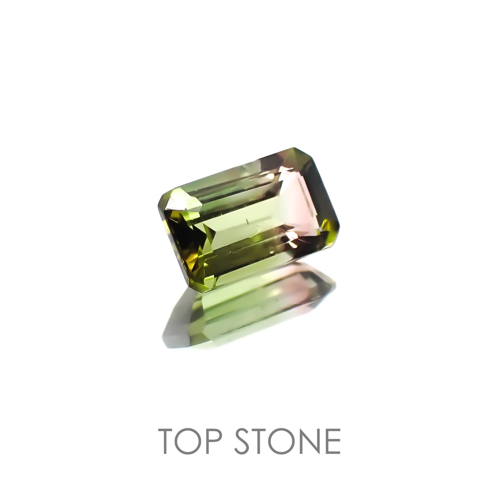 バイカラートルマリン ブラジル産 ルース 0.58ct[20208218]6.3×3.8mm前後