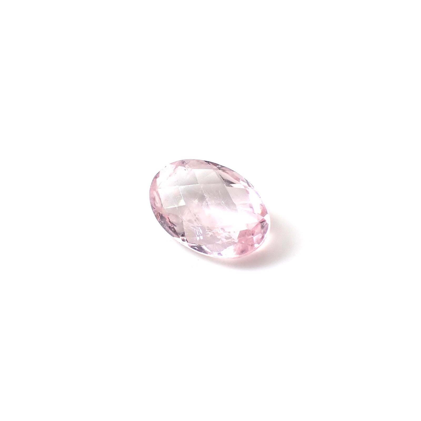 ◇チェッカーカット◇モルガナイト ブラジル産 3.93ct [250730870]13.9x9.2mm前後
