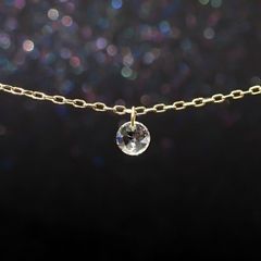◇La terre(ラ・テール)◇K18ダイヤモンドチャーム TTLC/SI (宝石名ダイアモンド) 0.122ct 識別済[220115350]3.1x3.1mm前後