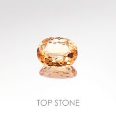 インペリアルトパーズ ブラジル産 ルース 1.59ct[20106516]8.1×6.4mm前後