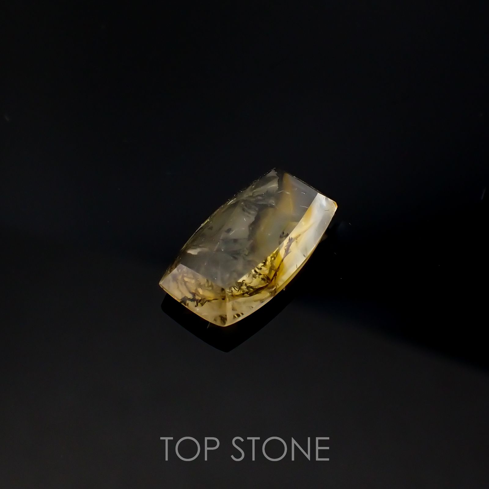 デンドリチッククォーツ ブラジル産 4.03ct[220616707]14.5x8.4mm前後