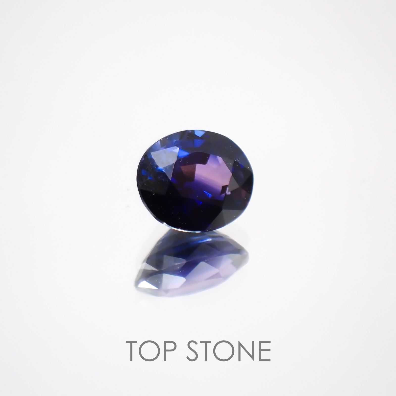 バイカラーサファイア(宝石名バイカラー・サファイア) タンザニア産 0.58ct 識別済[210410594]5.3×4.3mm前後