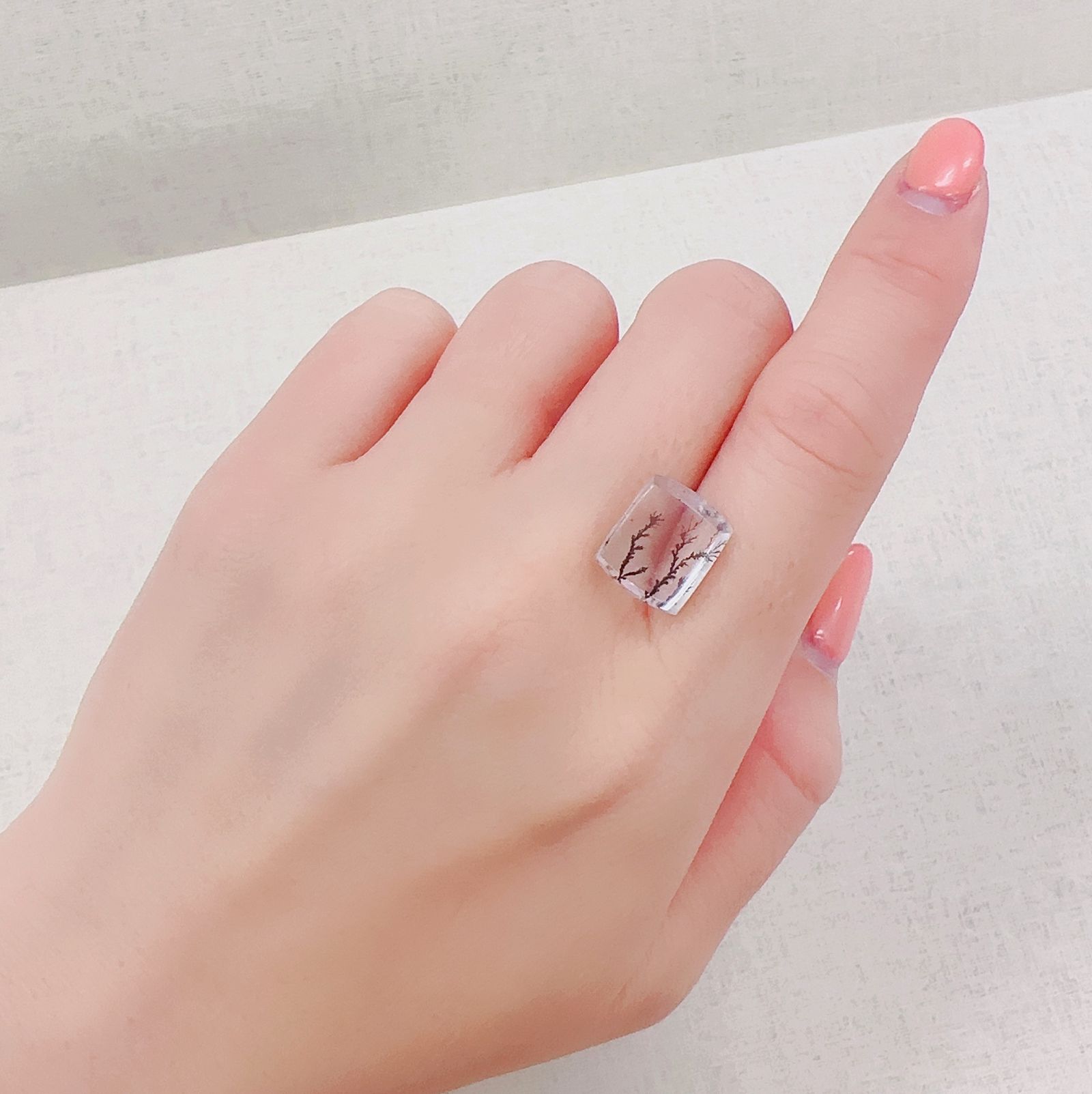 デンドリチッククォーツ ブラジル産 6.55ct[230321071]12.7x11mm前後