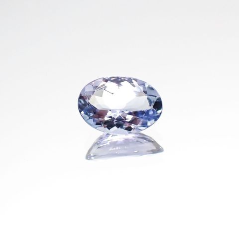 バイカラータンザナイト(宝石名タンザナイト)タンザニア産 0.46ct 識別済[231024011]6.1x4.4mm前後