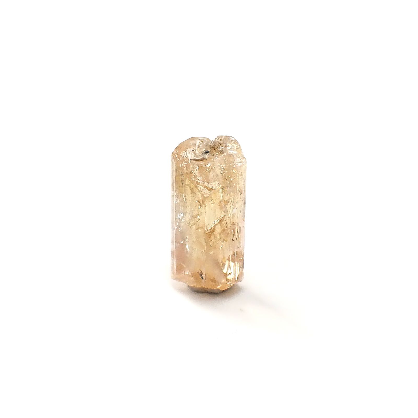 インペリアルトパーズ 原石 ザンビア産 15.46ct / 19.2x9.5mm前後 [250730936]