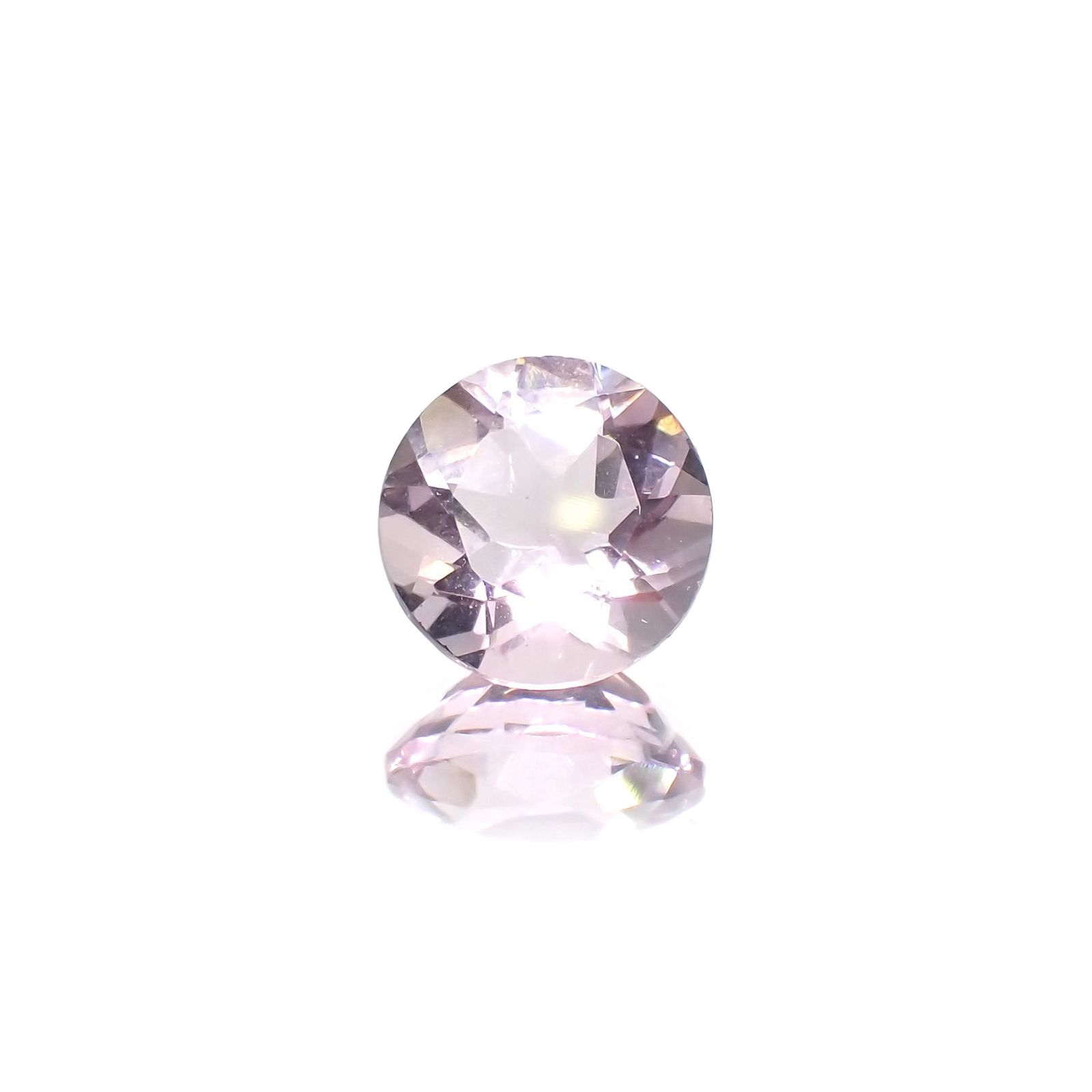 ピンクフローライト(宝石名フルオライト)ブラジル産 識別済 3.82ct / 9.9x9.8mm前後 [220115125]