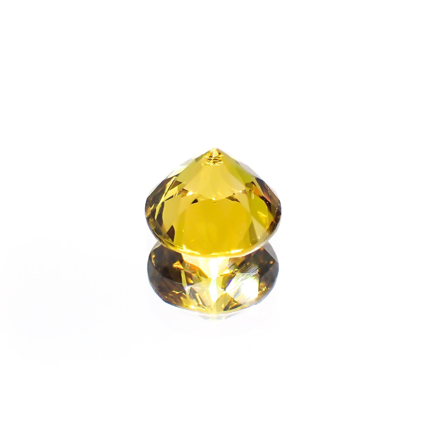 グロッシュラーアンドラダイトガーネット(宝石名グロッシュラー/アンドラダイト・ガーネット)ナミビア産 1.66ct 識別済[220114305]6.9x6.9mm前後