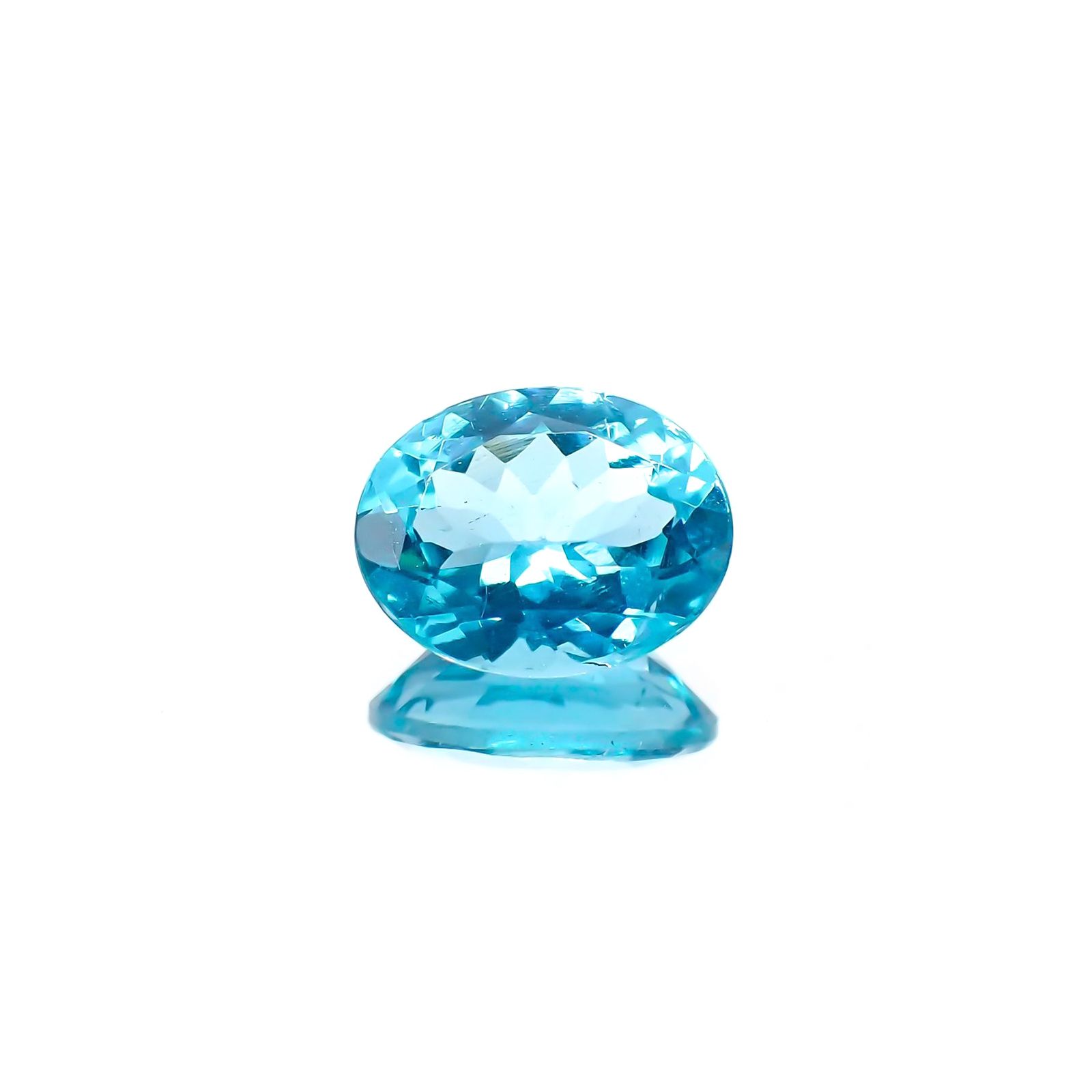 アパタイト(宝石名アパタイト)ブラジル産 識別済 1.79ct / 9x7.1mm前後 [251023188]