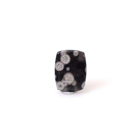 コスミックオブシディアン イタリア産 3.05ct [250730664]12.1x9.1mm前後
