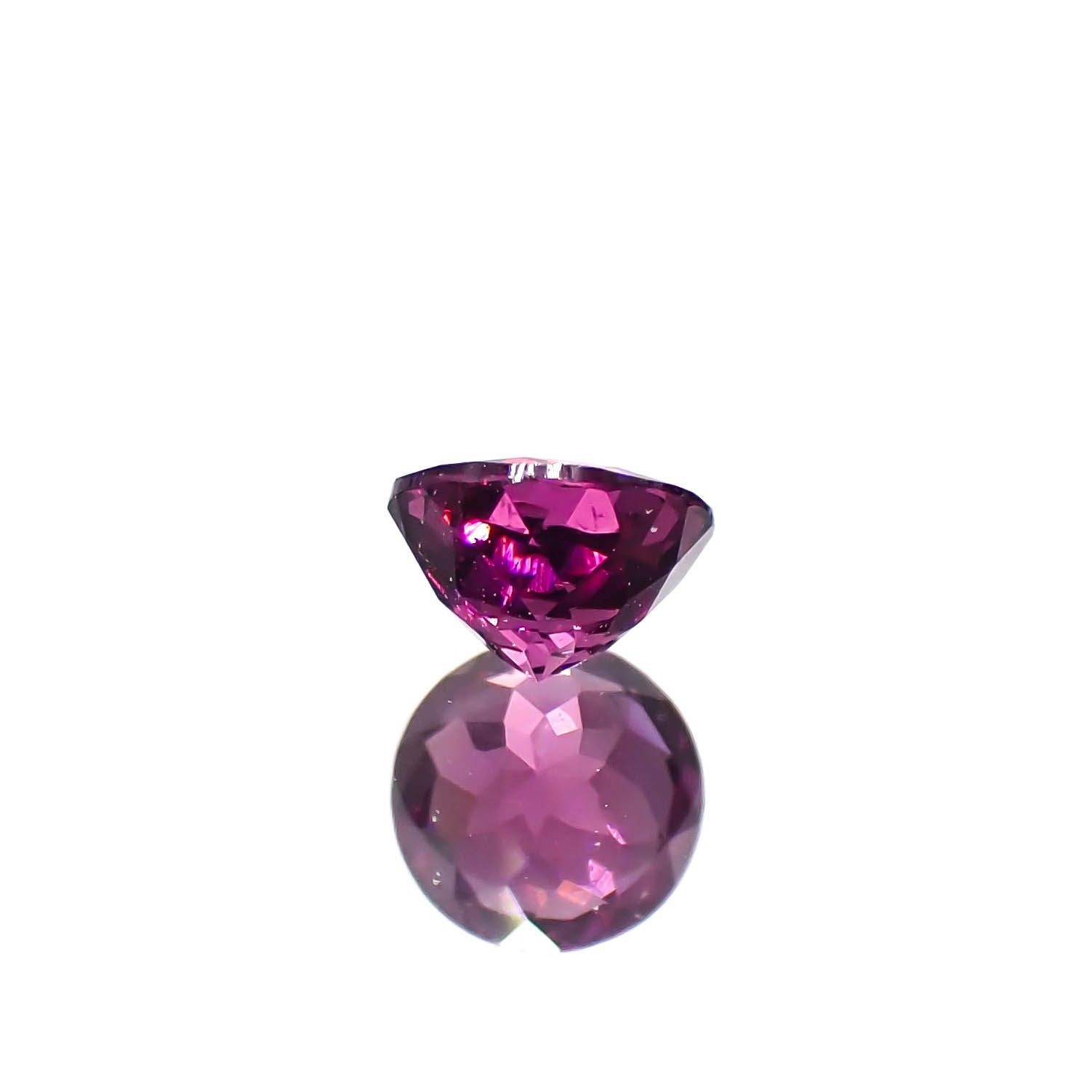 グレープガーネット(宝石名ガーネット)ブラジル産 0.45ct 識別済[240928711]4.4x4.4mm前後