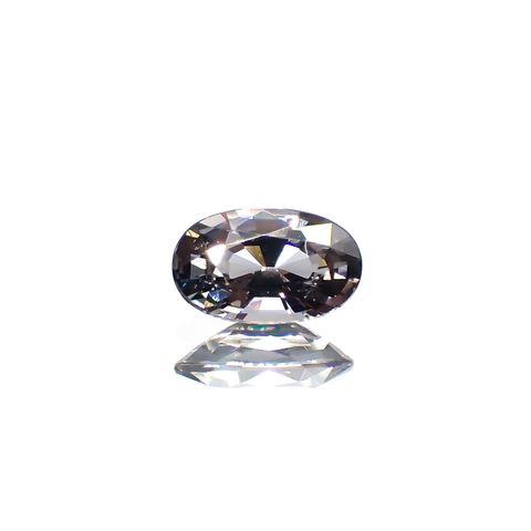 プラチナスピネル(宝石名スピネル) ビルマ産 0.581ct ソ付(彩珠)[250912850]6.6×4mm前後