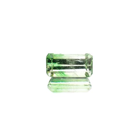 バイカラーツァボライト(宝石名グリーン グロッシュラー・ガーネット) タンザニア産 1.23ct 識別済[210711909]7.9×4mm前後