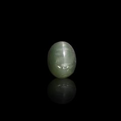 グリーンアパタイトキャッツアイ ブラジル産 9.78ct[240427182]14.8x11.6mm前後
