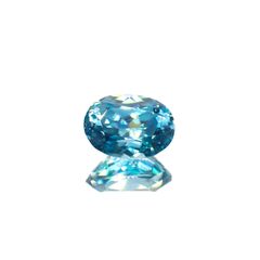 ラタナキリブルージルコン(宝石名ブルー・ジルコン)カンボジア産 2.770ct ソ付(彩珠)[221018935]8.9x6.5mm前後