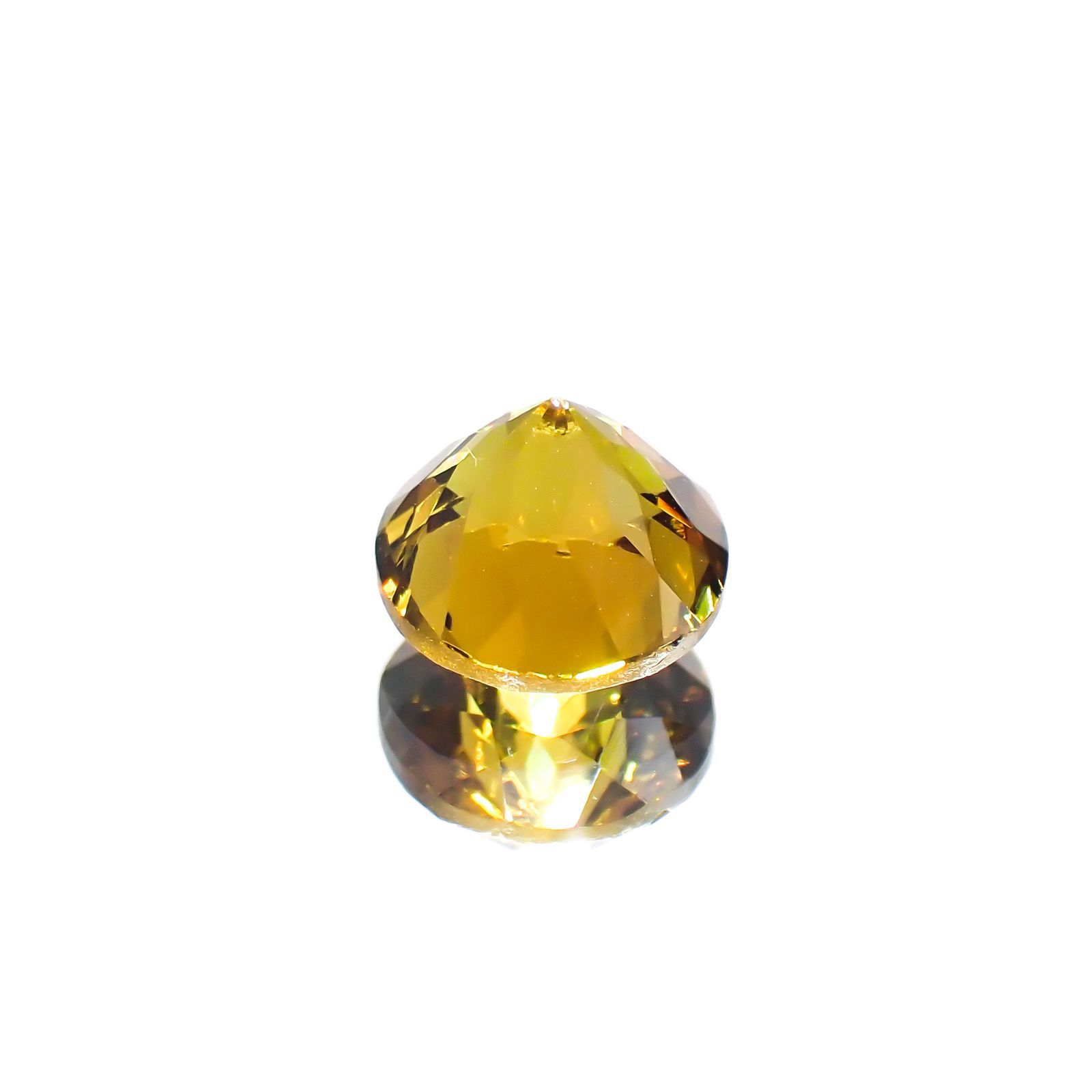グロッシュラーアンドラダイトガーネット(宝石名グロッシュラー/アンドラダイト・ガーネット)ナミビア産 1.80ct 識別済[220114303]7x7mm前後