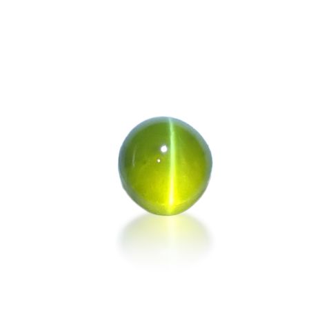 クリソベリルキャッツアイ スリランカ産 0.87ct[240226113]4.9x4.6mm前後