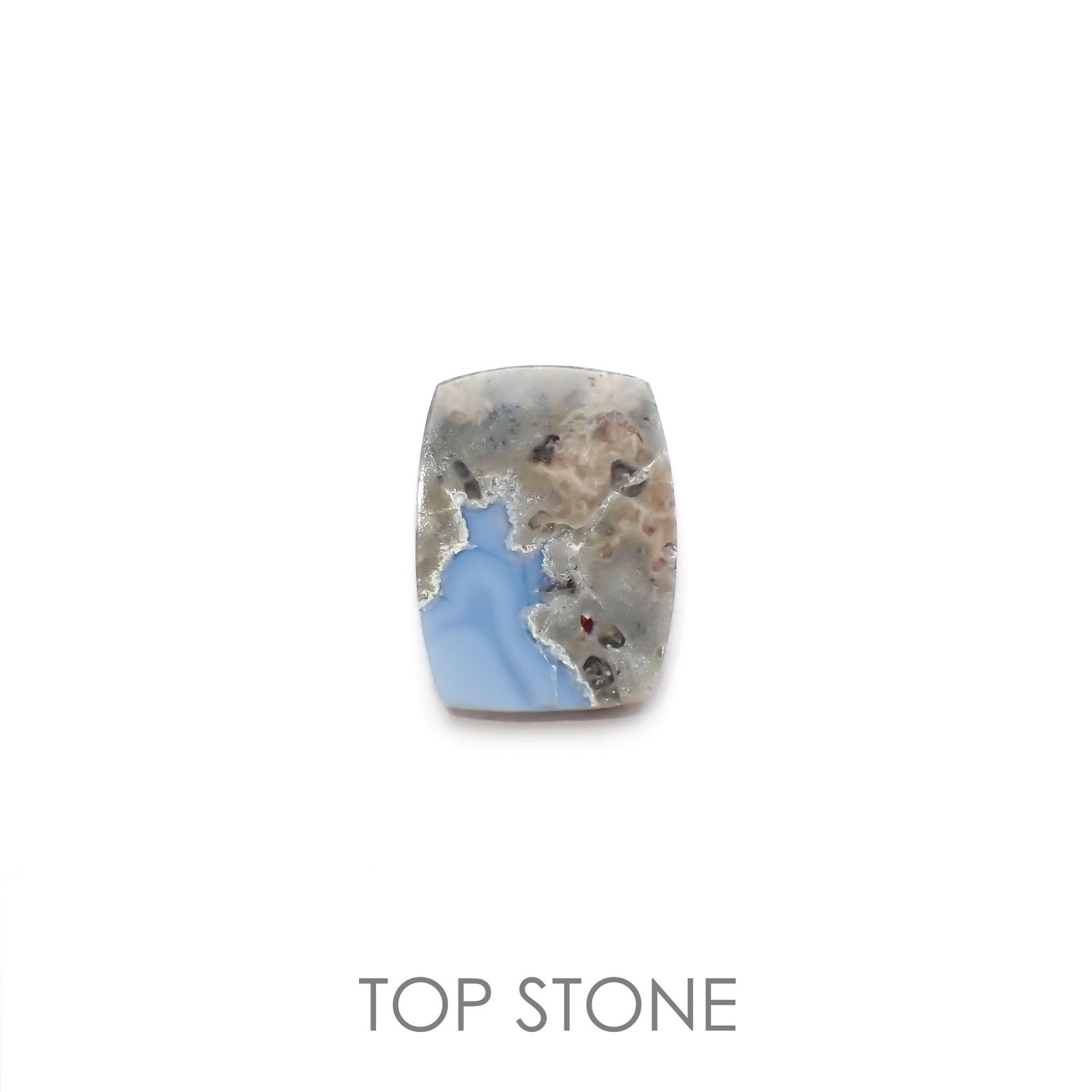 マトリックスブルーオパール アメリカ・オレゴン州産 3.92ct[220917813]14.7x11.1mm前後
