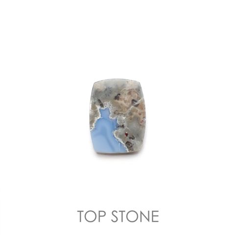 マトリックスブルーオパール アメリカ・オレゴン州産 3.92ct[220917813]14.7x11.1mm前後