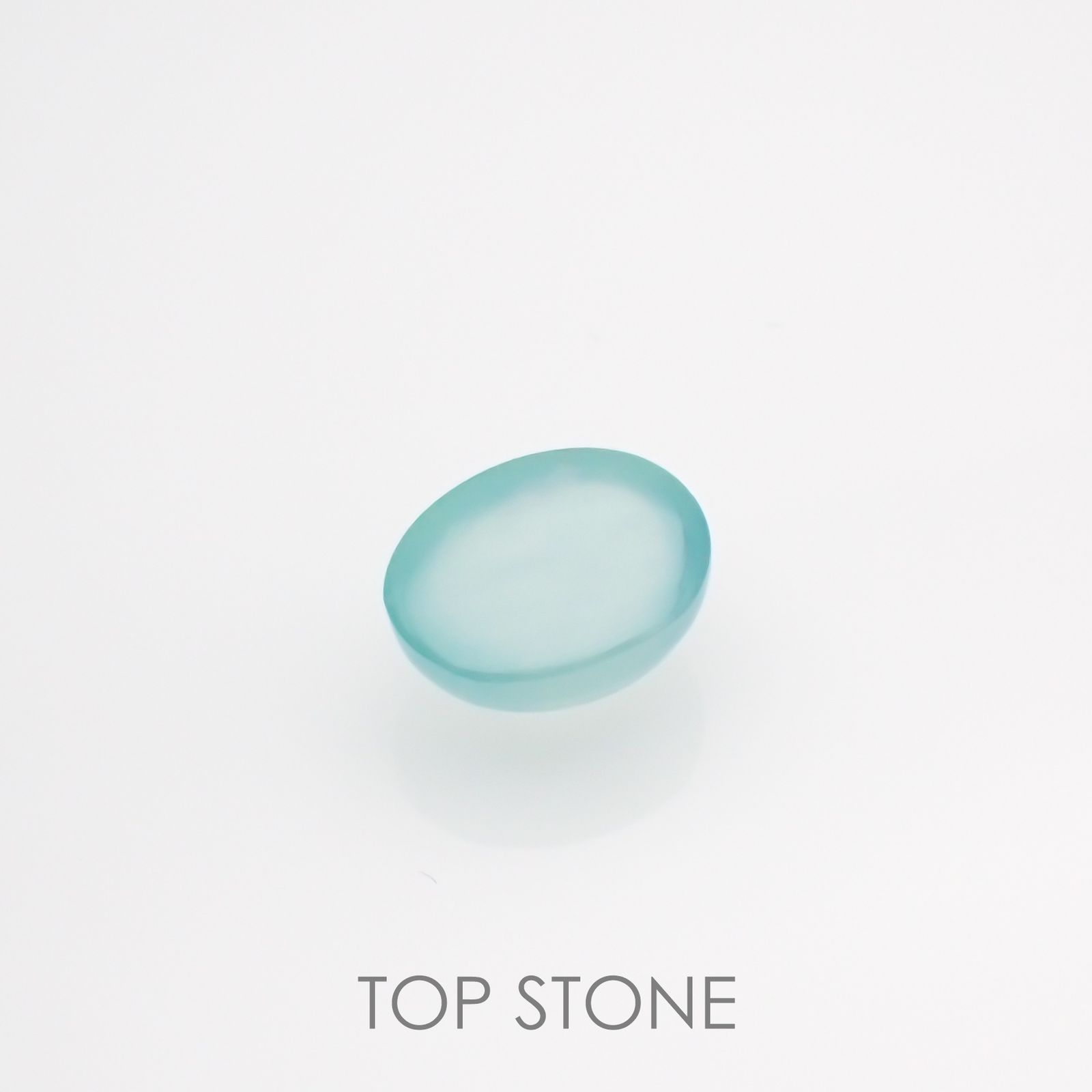 アクアプレーズ(宝石名ブルー グリーン・カルセドニー) 南アフリカ産 2.19ct 識別済[210912339]9×7.1mm前後
