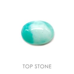 ジェムシリカ ペルー産 ルース 8.7ct[20117251]15.9×12.1mm前後