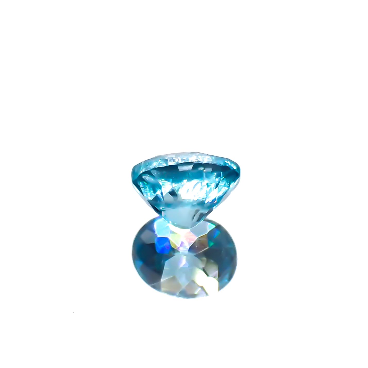 ブルージルコン カンボジア産 0.65ct[230823035]5.1x4mm前後