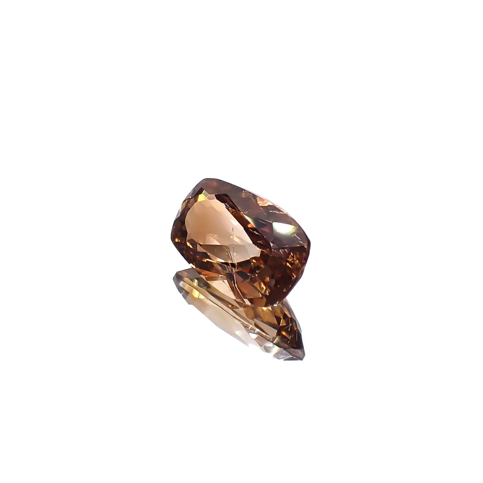 バイカラートパーズ ブラジル産 3.67ct [241129456]11.9x7.2mm前後